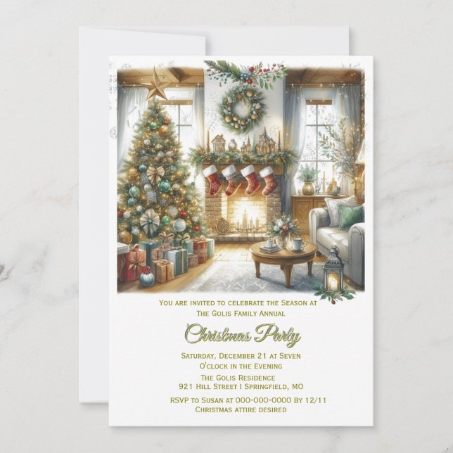 Invitation Salon et fête de l'arbre de Noël (Devant)