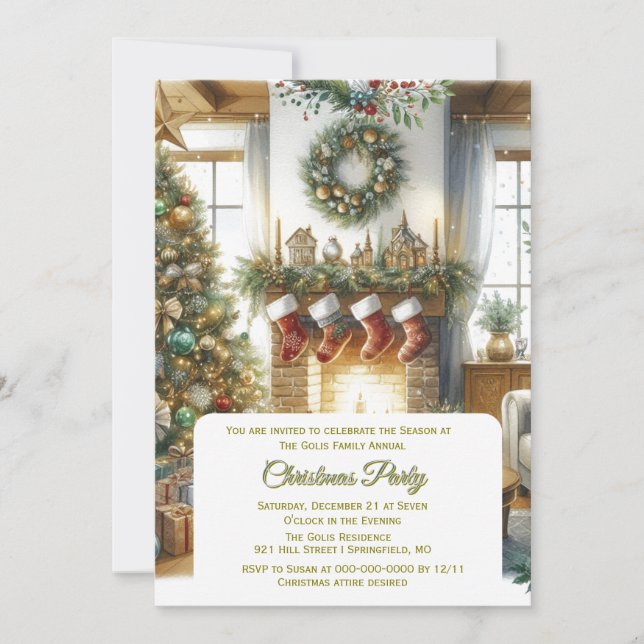 Invitation Salon et Noël (Devant)