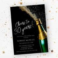 Salutations à 30 ans Bouteille de Champagne Annive