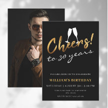 Salutations à 30 ans d'or Noir Adulte photo d'anni