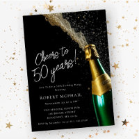 Salutations à 50 ans Bouteille de Champagne Annive