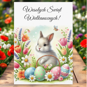 Invitation Salutations de Pâques en Pologne Wesolych Swiat
