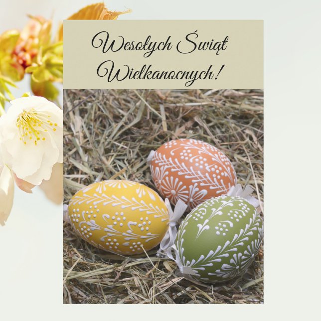Invitation Salutations de Pâques en Pologne Wesolych Swiat (Créateur téléchargé)