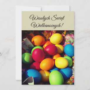 Invitation Salutations de Pâques en Pologne Wesolych Swiat In
