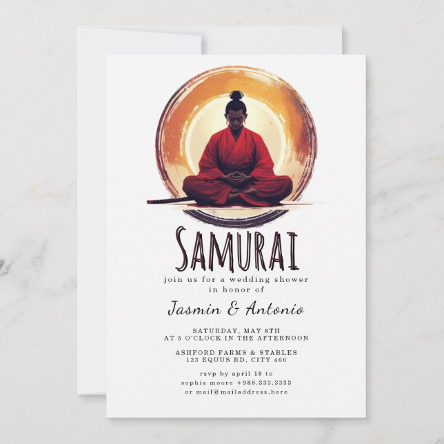 Invitation Samouraï (Devant)