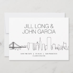 Invitation San Francisco Enregistrer la date