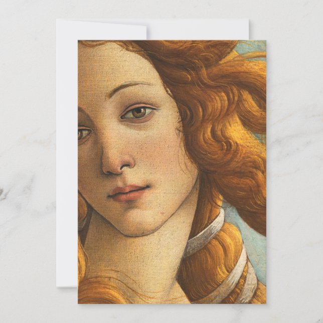 Invitation Sandro Botticelli Birth Of Vénus (Devant)