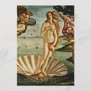 Invitation Sandro Botticelli - La naissance de Vénus