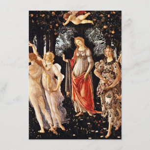 Invitation Sandro Botticelli - Primavera, Printemps
