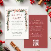 Santa Baby Tout en Un Nœud Hiver Baby Shower