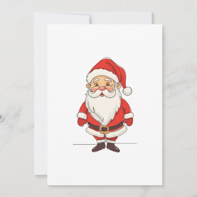 Invitation santa claus (Devant)