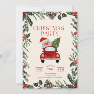 Invitation Santa Fête de Noël