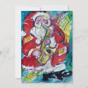 INVITATION SANTA & SAX, FÊTE DE NOËL