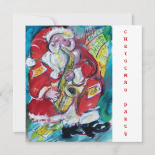 INVITATION SANTA & SAX, FÊTE DE NOËL