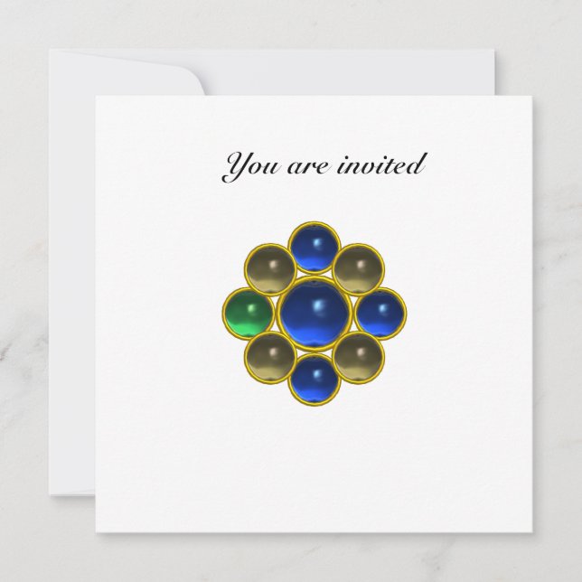 Invitation Saphir agate blanc MON (Devant)