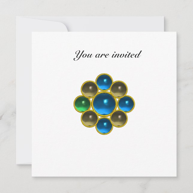 Invitation Saphir agate blanc MON (Devant)