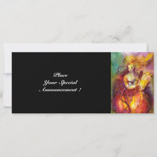 Invitation SAPHO, rouge jaune vert brillant