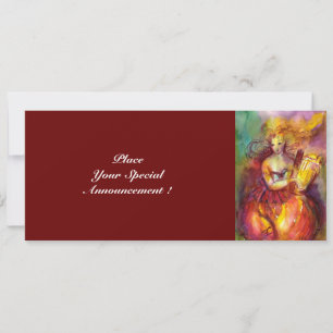 Invitation SAPHO, vert rouge vif