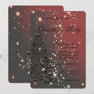 Invitation Sapin de Noël élégant, Fête de Noël