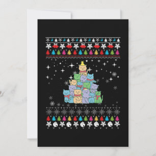 Invitation Sapin de Noël pour Chat Noël Affreux