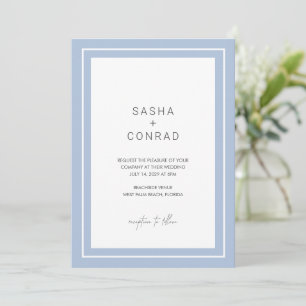Invitation Sasha Cornflower Mariage moderne