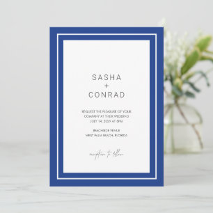 Invitation Sasha Sapphire Mariage moderne