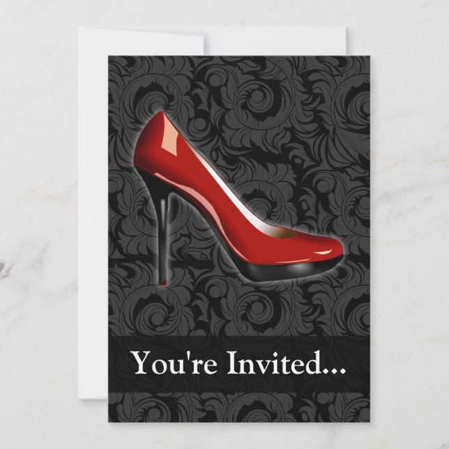 Invitation Sassy Red Shoe (Devant)