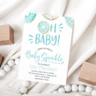 Invitation Saupoudrer bébé Donut