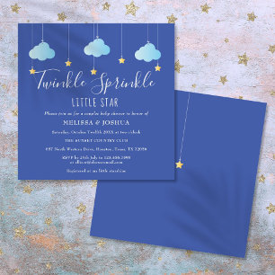 Invitation Saupoudrer les jumelles de la petite étoile