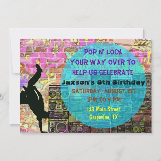 Invitation Sautez l'invitation de fête d'anniversaire des (Devant)