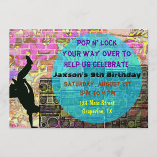Invitation Sautez l'invitation de fête d'anniversaire des