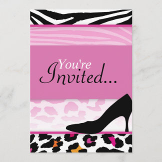 Invitation sauvage de talon (Bachelorette ou