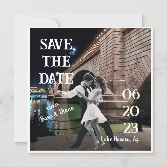 Invitation Sauvegarder la date (Devant)