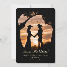 Sauvegarder la date Country Western Cowboy Cowgirl