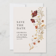 Sauver la Date Fleur Sauvage Rustique