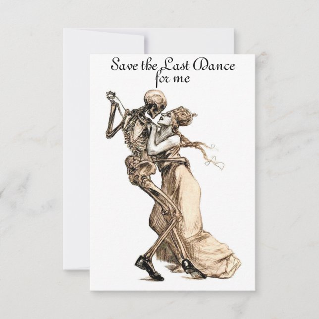 Invitation Sauvez l'invitation de la Dernière danse pour moi (Devant)