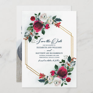 Invitation Save the date. Dusty Blue   Photo du Mariage de Bo