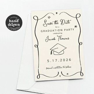 Invitation Save the Date Graduation Card