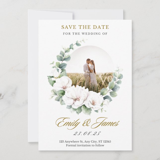 Invitation #SaveTheDateForTheWeddingOfEmily&James (Devant)