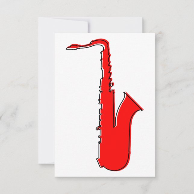 Invitation saxophone oddRex (Devant)