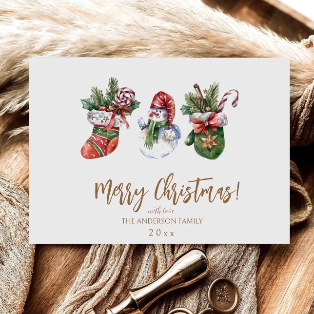 Invitation Scandi élégant script moderne Noël (Créateur téléchargé)