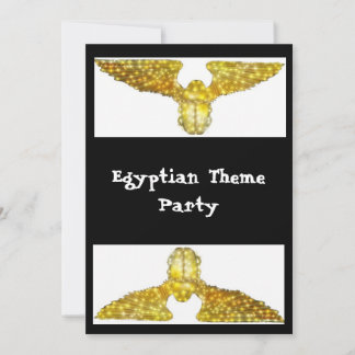 Invitation Scarabée Beatle or thème égyptien party