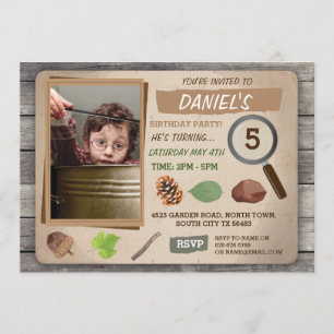 INVITATION SCAVENGER HUNT PHOTO ANNIVERSAIRE DE ENFANT PARTY 