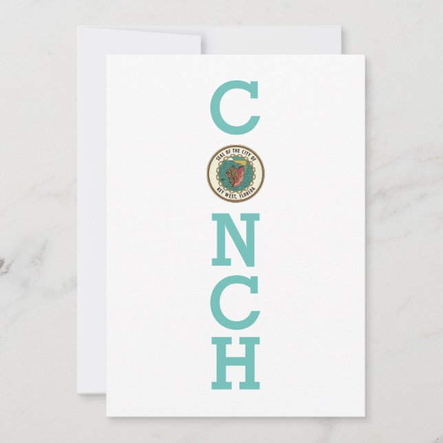 Invitation Sceau de Key West, Floride (Devant)