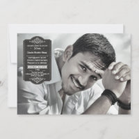 Sceau noir de graduation Photo Graduation Invitati