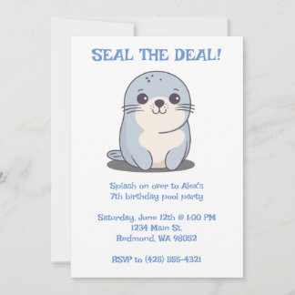 Invitation Sceller l'Anniversaire de enfant de l'accord