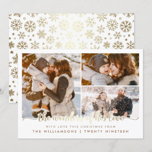 Invitation Scénario D'Or Merveilles De Son Amour Noël 3 Photo