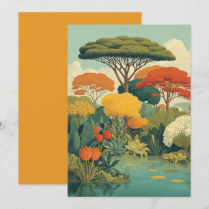 Invitation Scène animée de la Jungle Safari