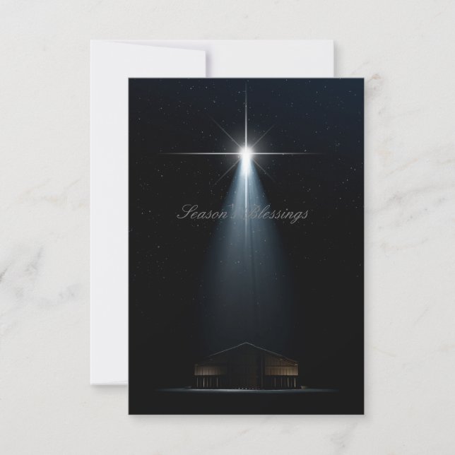 Invitation Scène de la Nativité de Noël (Devant)