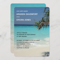 Scène de plage Tropical Blue Ocean Mariage photo